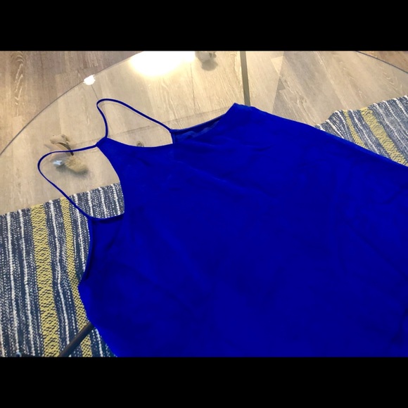 Madewell Vivid blue silk top - Picture 4 of 5
